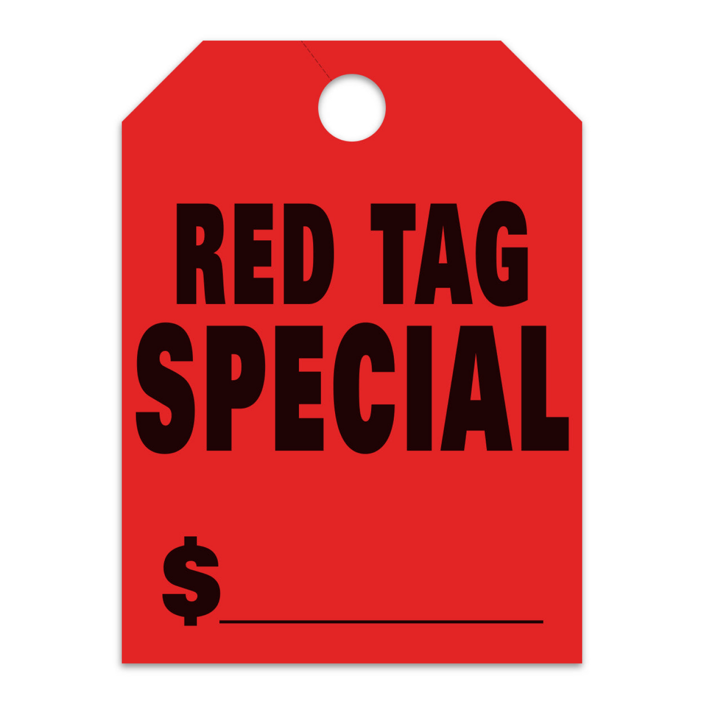 Hang Tags - Red Tag Special - Large, Red