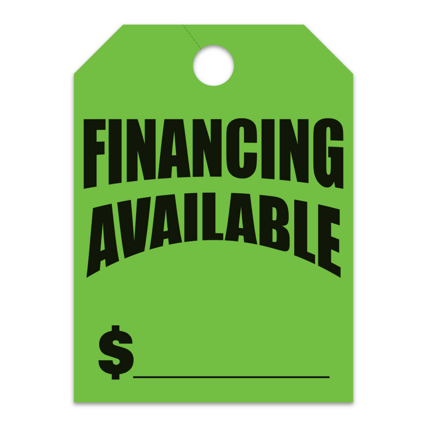 Hang Tags - Financing Available