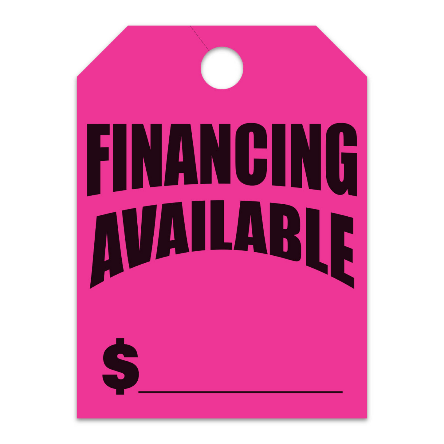 Hang Tags - Financing Available