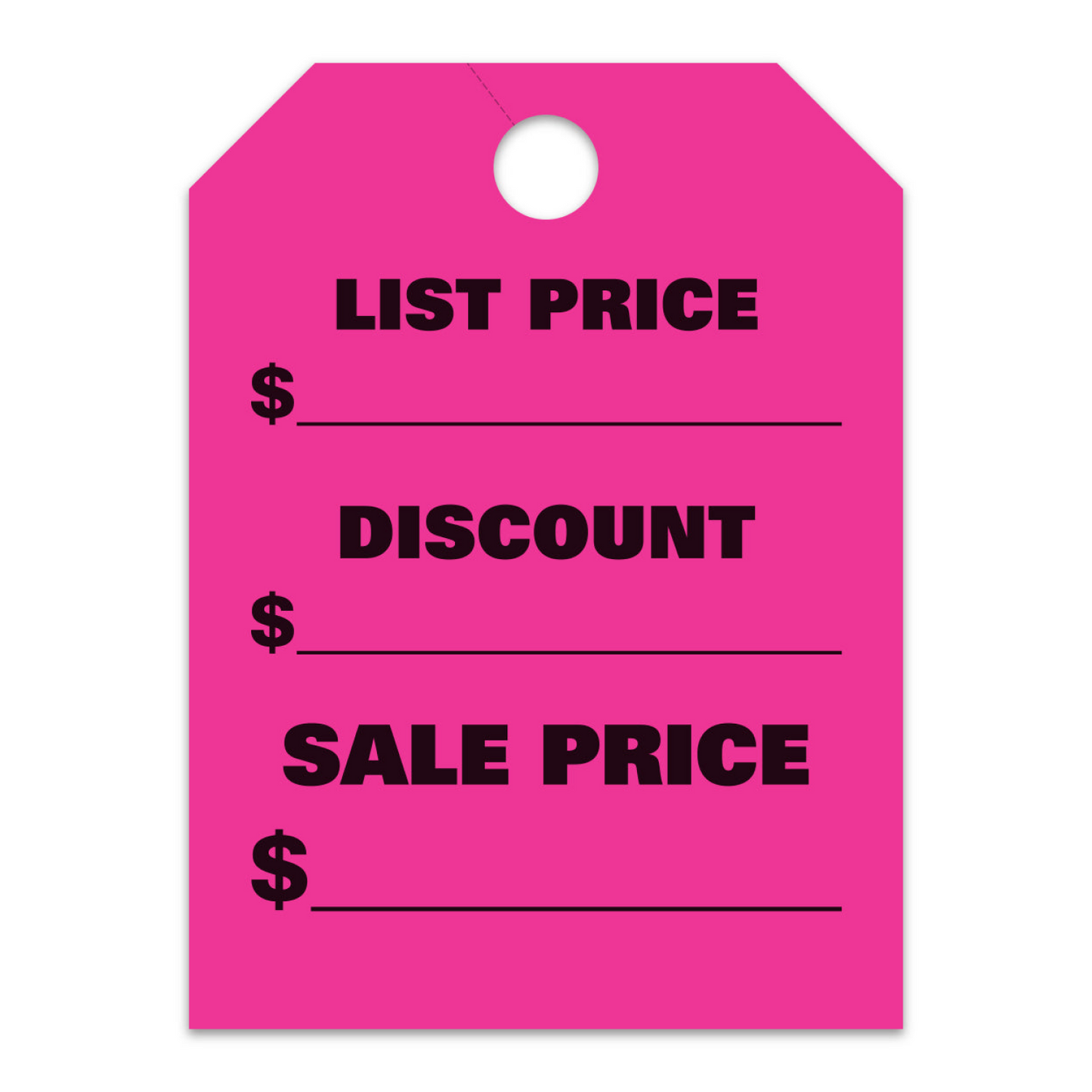 Hang Tags - List Price - Discount Price - Sale Price