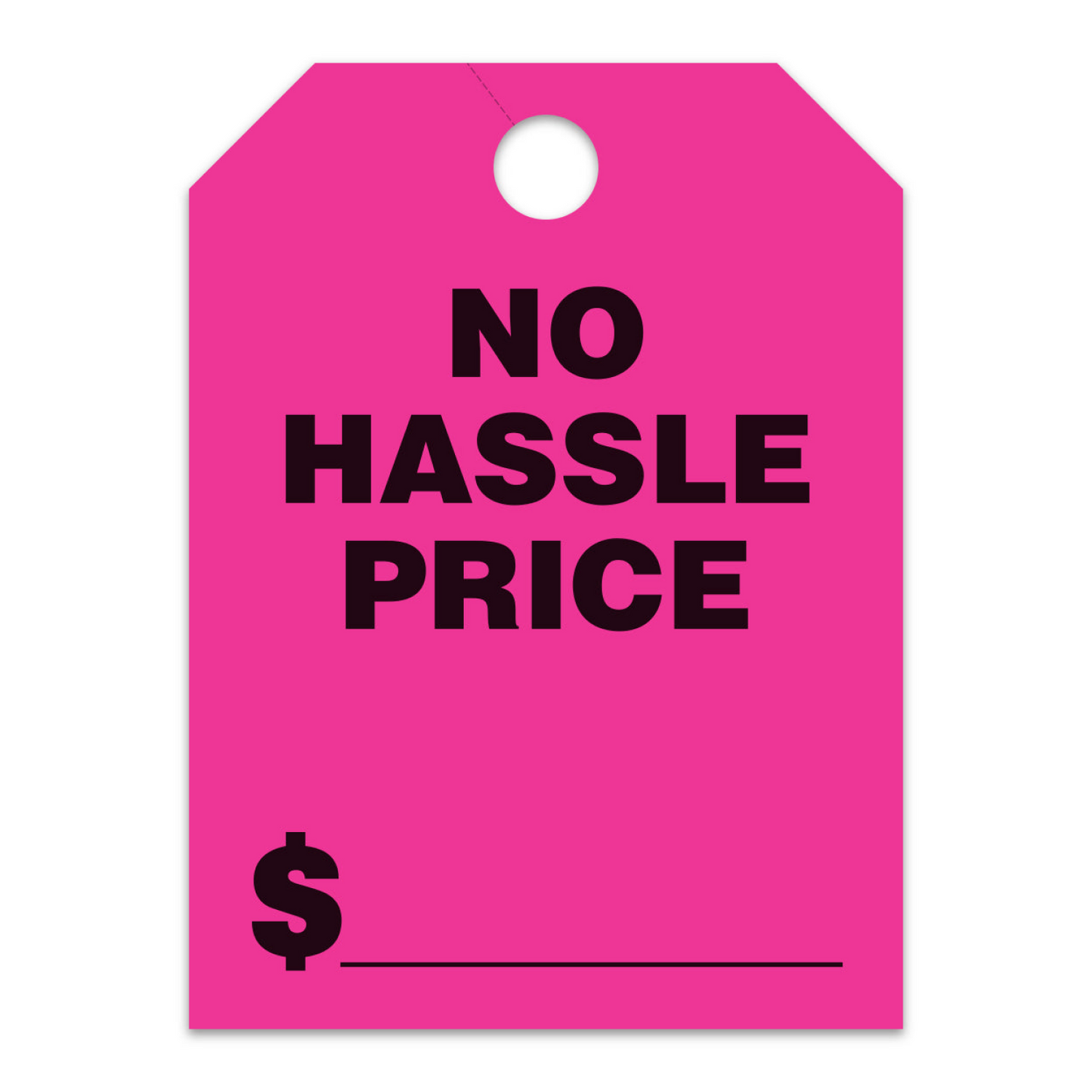 Hang Tags - No Hassle Price