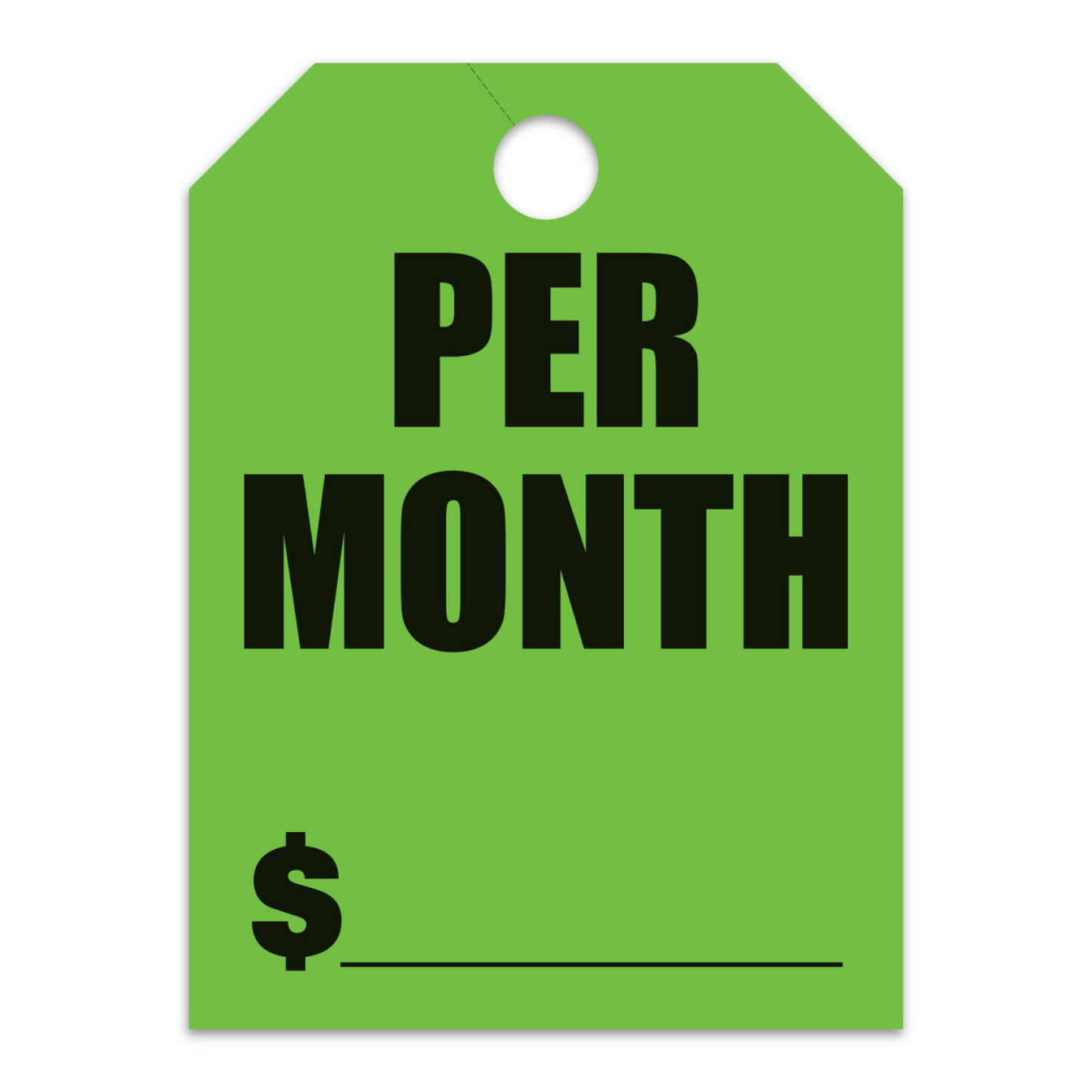 Hang Tags - Per Month