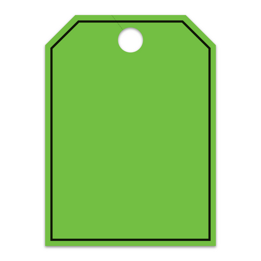 Hang Tags - Blank with Black Frame