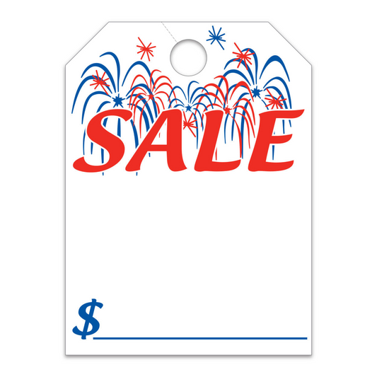 Hang Tag - Sale with Fireworks - 8.5" x 11.5"