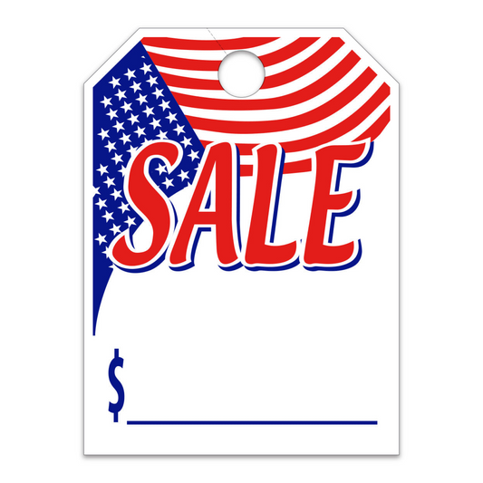 Hang Tag - Sale with Flag - 8.5" x 11.5"