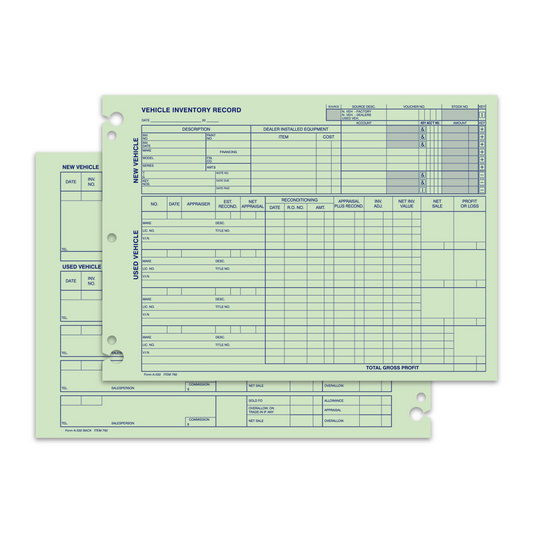 Vehicle Inventory Record - A-532