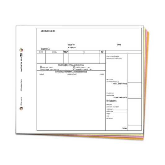 Universal Vehicle Invoice - VI-131N