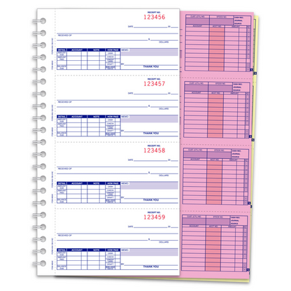Cash Receipt Book - 3-Part Carbonless, 200 per Book Dealership