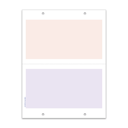 Laser Cash Receipt/Purchase Order Sheets - 8.5x11 4-Hole