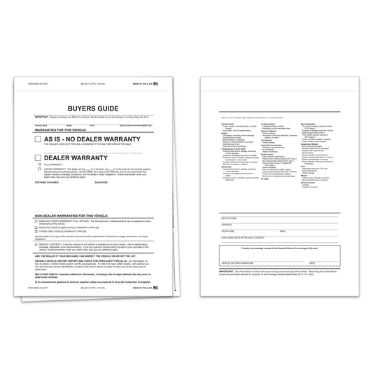 Interior Buyers Guide - BG-2017-CFPA-AI-E-NL As Is-2 Pt No Lines