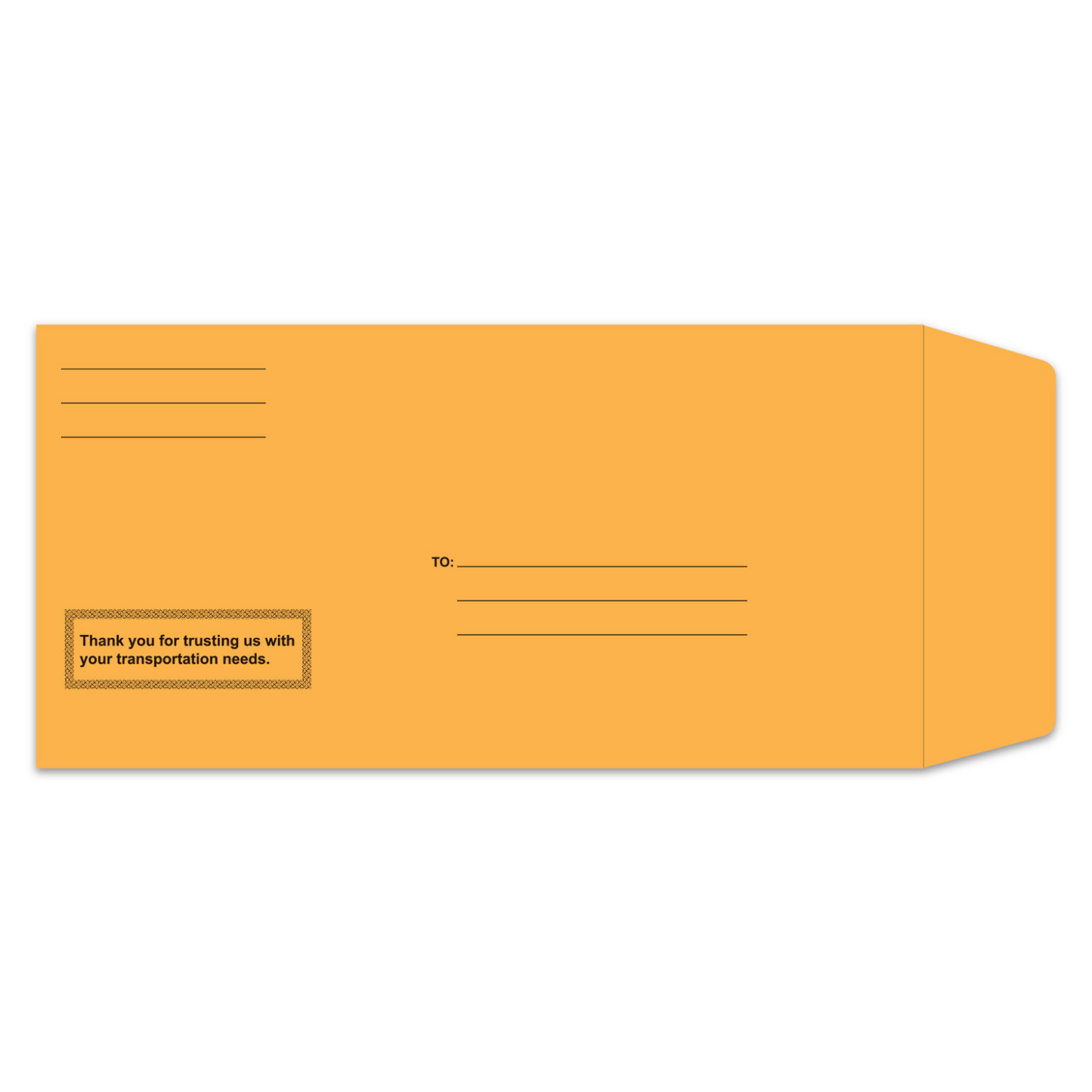 License Plate Envelope - Printed - Moist & Seal