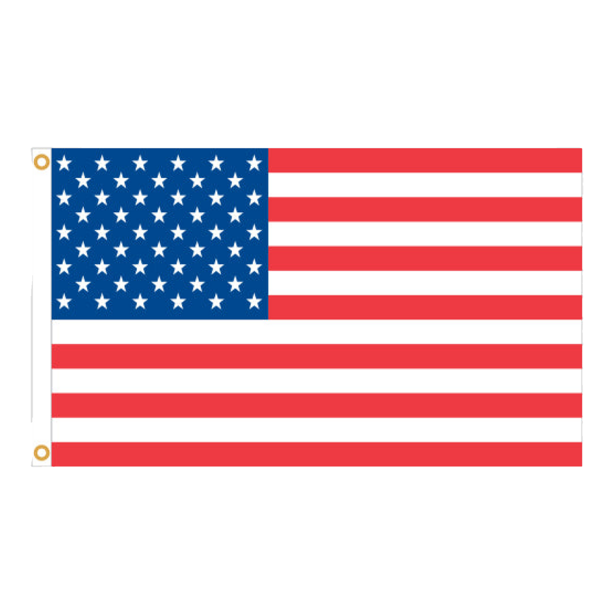 American flag, 3' x 5', with grommets