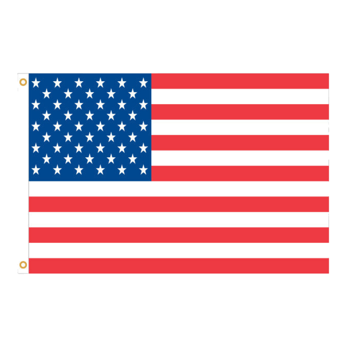 American flag, 6' x 4', with grommets