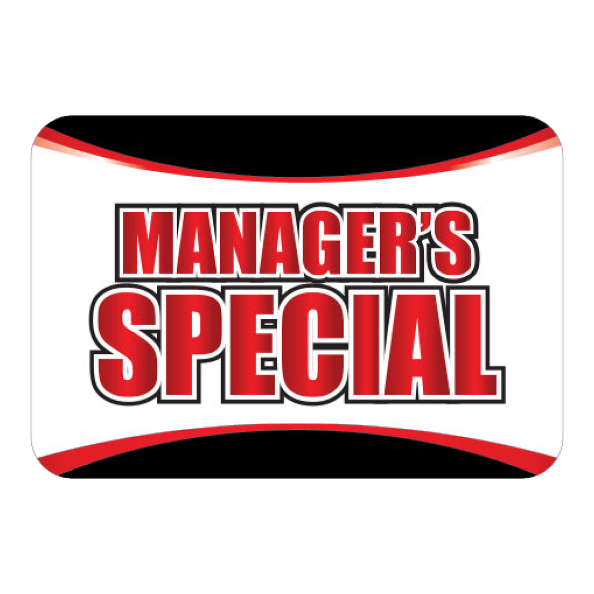 Car flag hoodie printed MANAGER'S SPECIAL in red