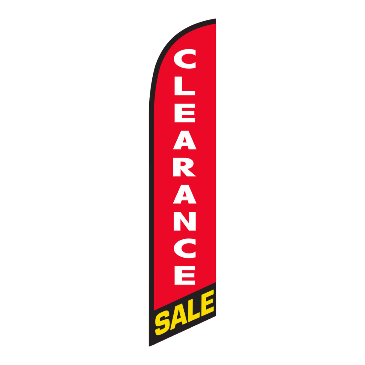 Red Clearance Sale swooper feather flag