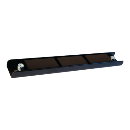 Black 8" bar magnet demo license plate holder