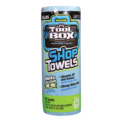 Roll of ToolBox blue shop towels