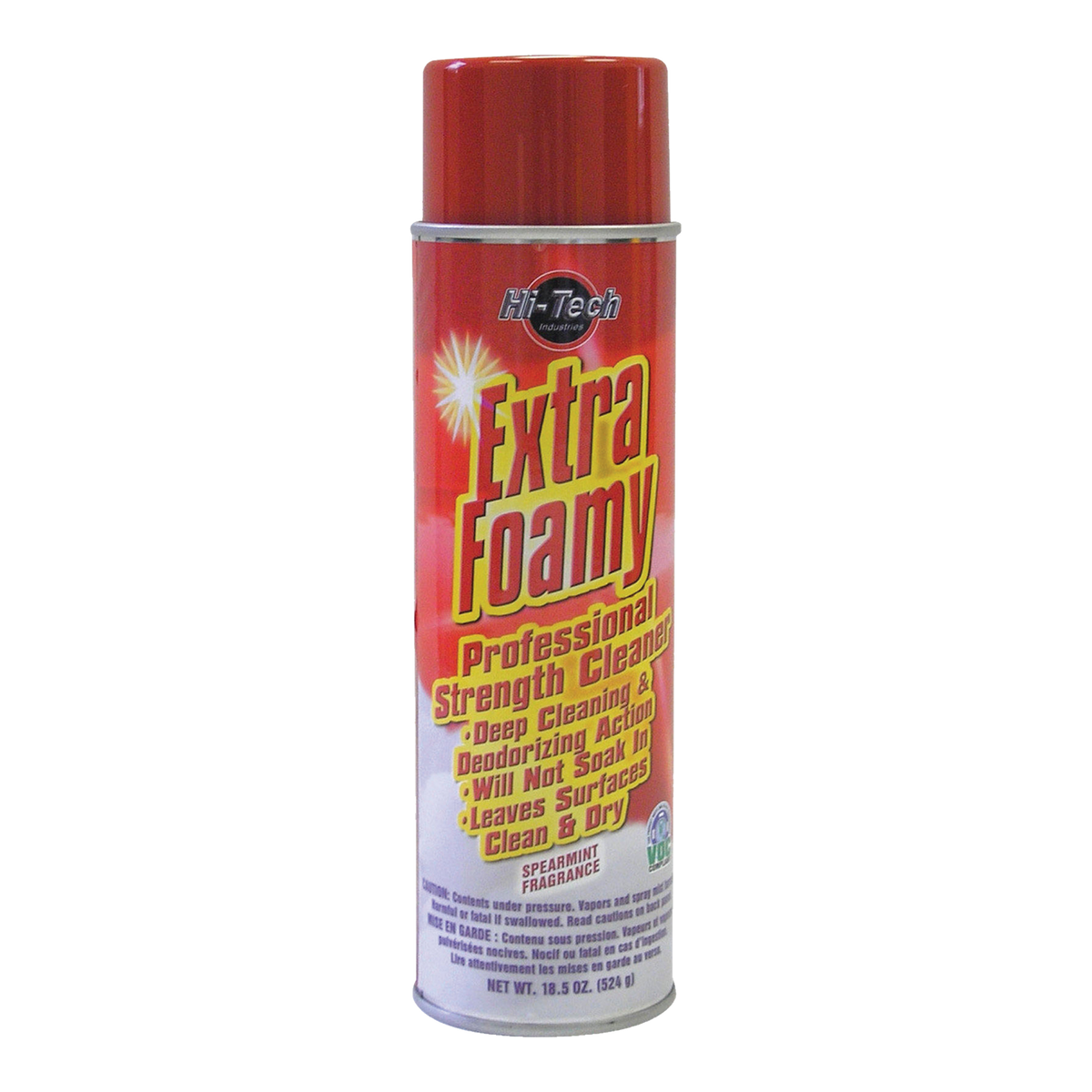 Extra Foamy multi-purpose cleaner aerosol can