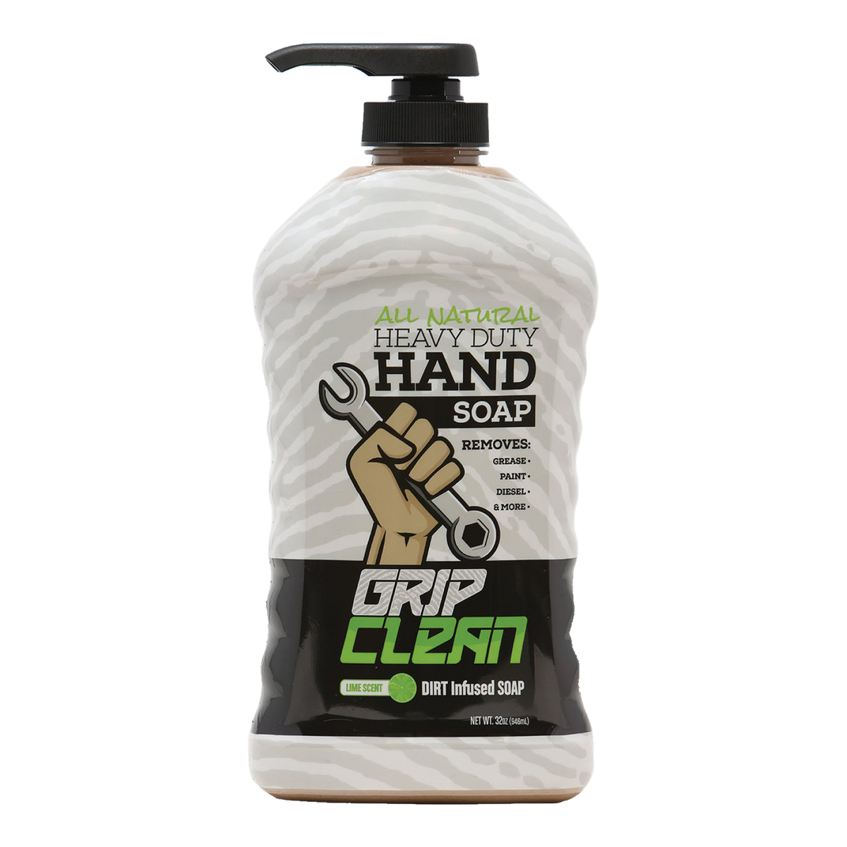 Grip Clean heavy duty hand soap pump bottle