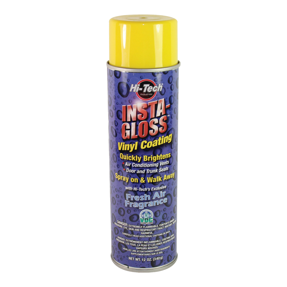 Aerosol can of Insta-Gloss vinyl coating, Fresh Air scent