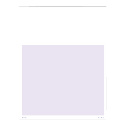 Laser repair order sheet with lavender panel