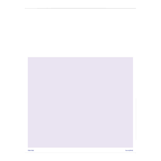 Laser repair order sheet with lavender panel