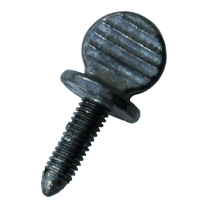 Black ridged license plate thumb screw