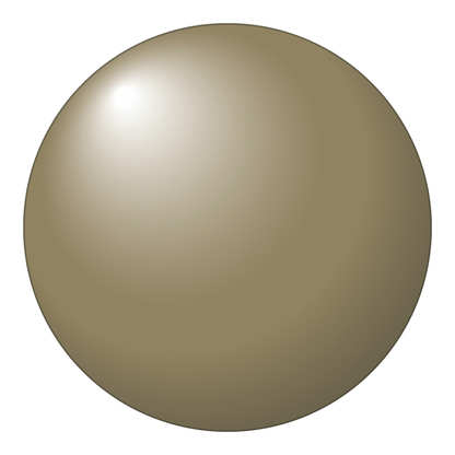 Glitter Gold 18" reusable weather-proof air-fill balloon, on white