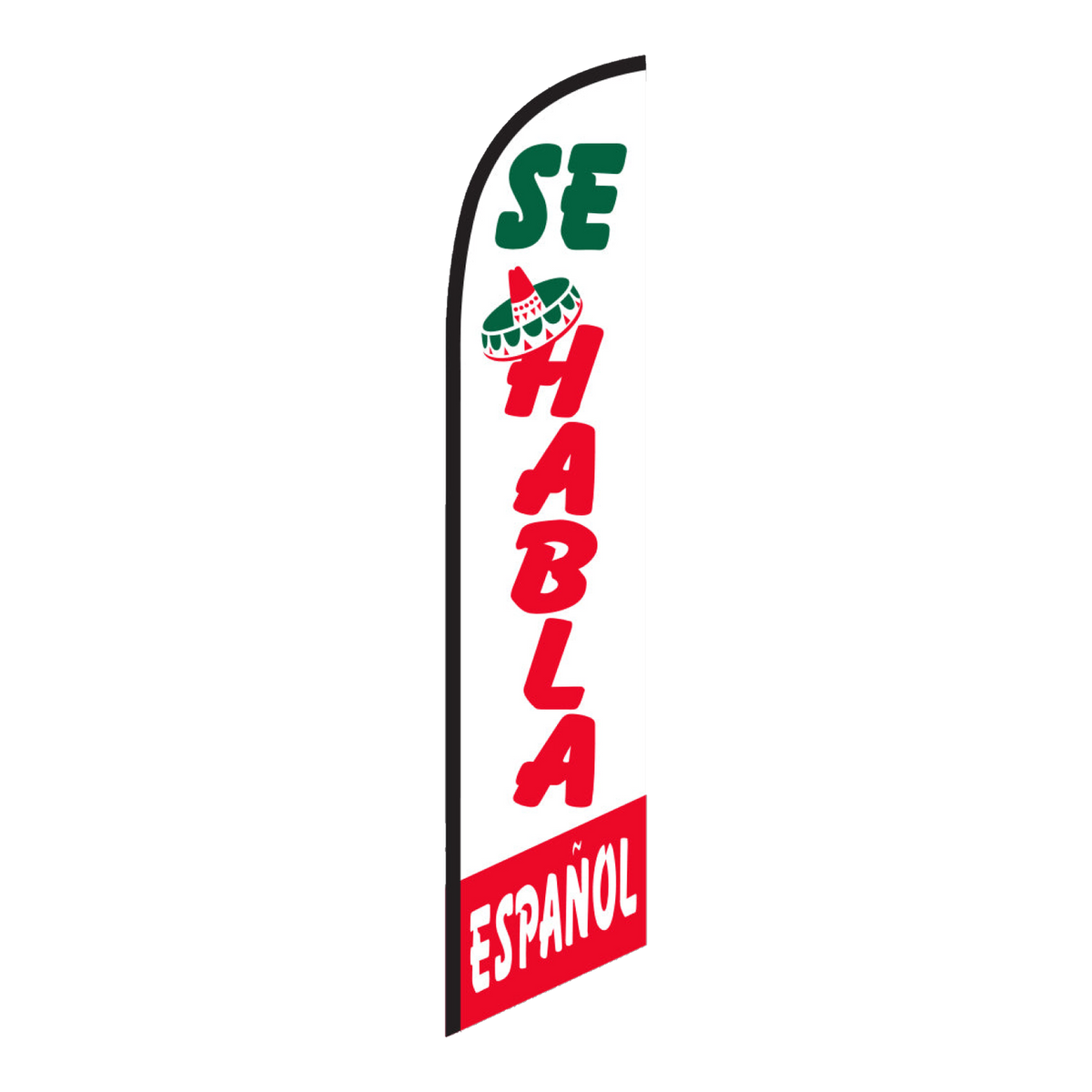 Se Habla Espanol swooper feather flag