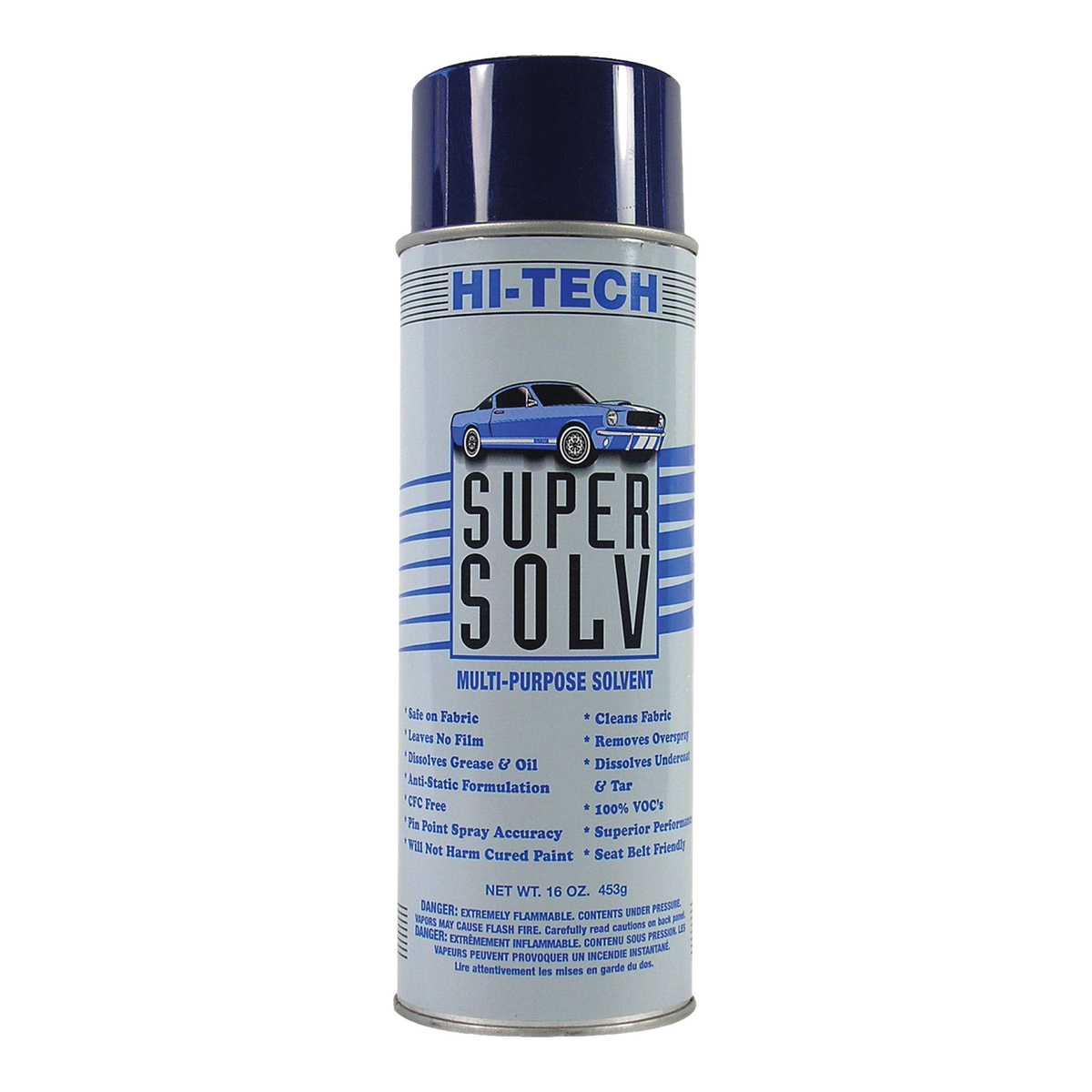 Aerosol can of Hi-Tech Super Solv solvent