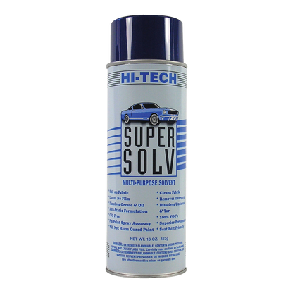Aerosol can of Hi-Tech Super Solv solvent