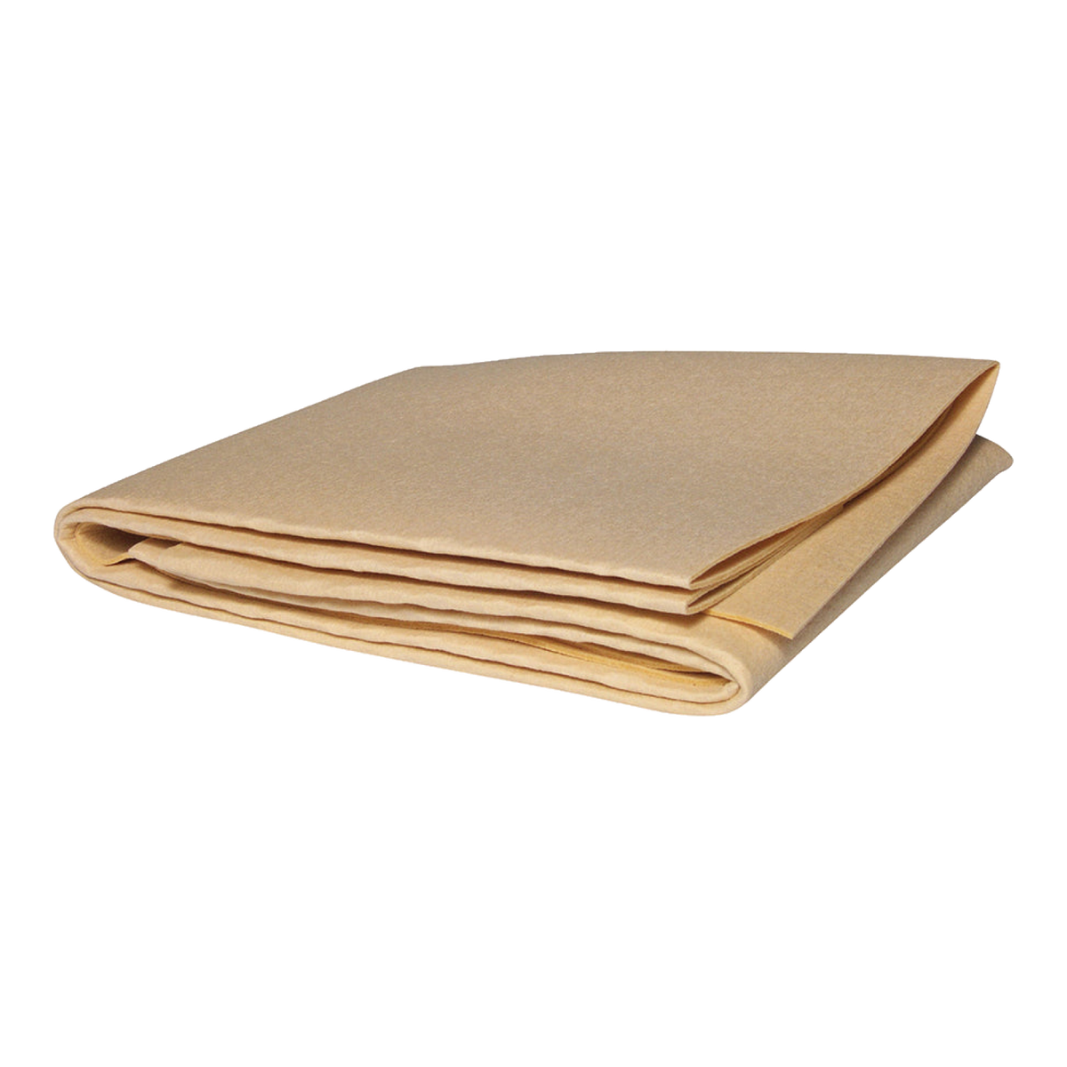 Folded tan synthetic drying cloth