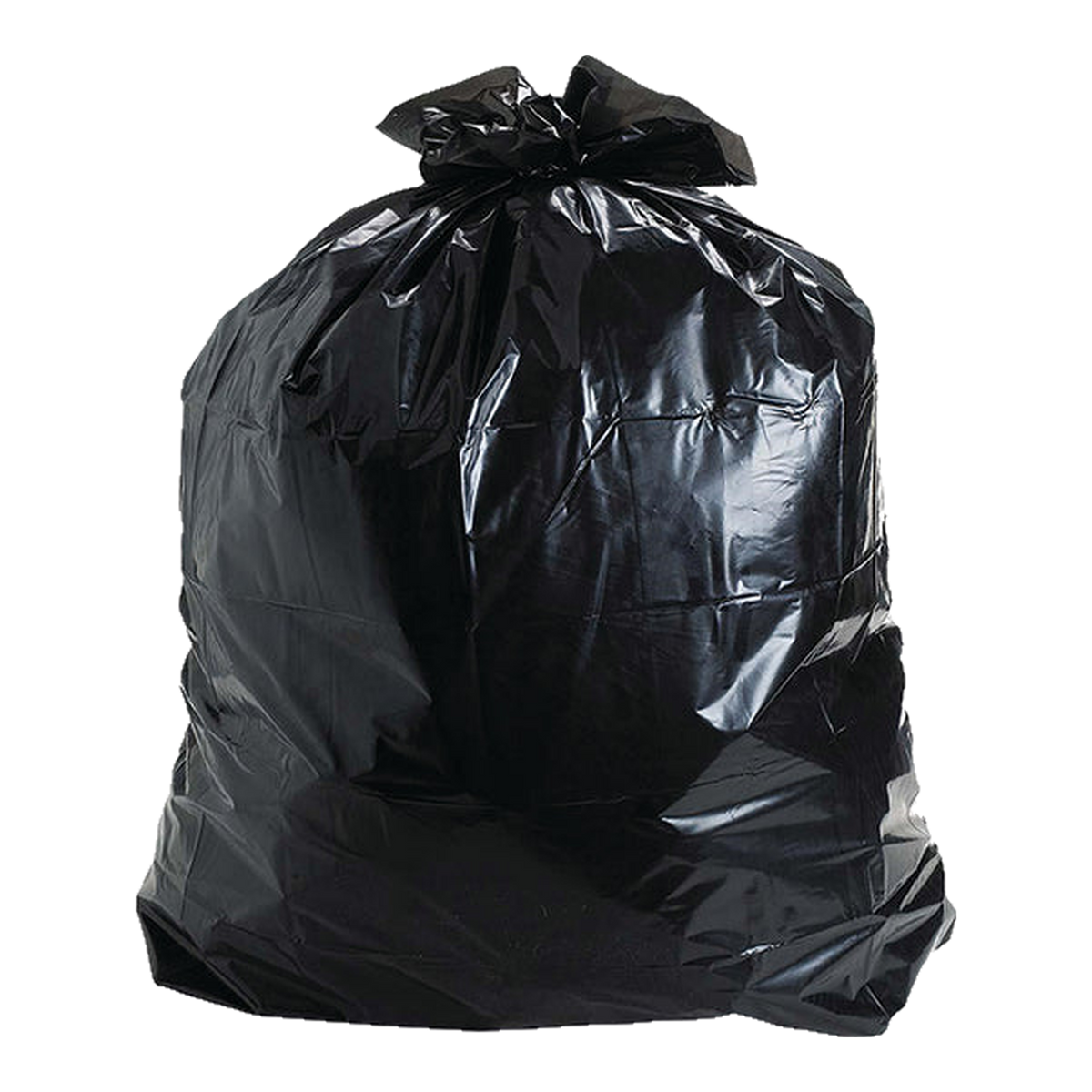Black trash bag
