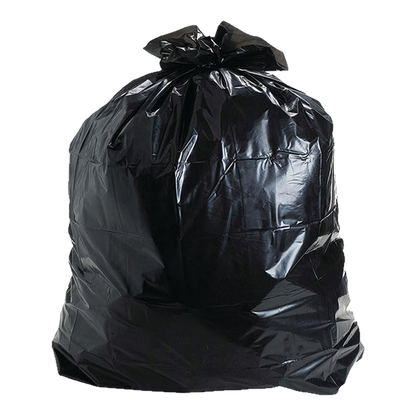 Black trash bag