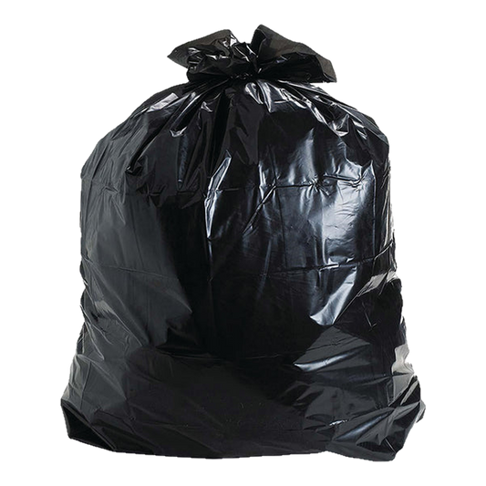 Black trash bag