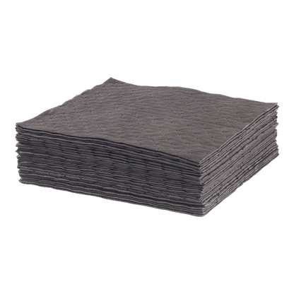 Stack of gray laminated sorbent pads