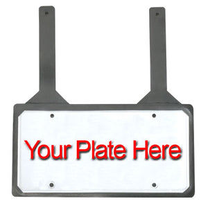 Rubber License Plate Holder with Straps