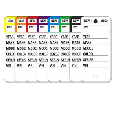 E-Z Color Stripe Key Tags