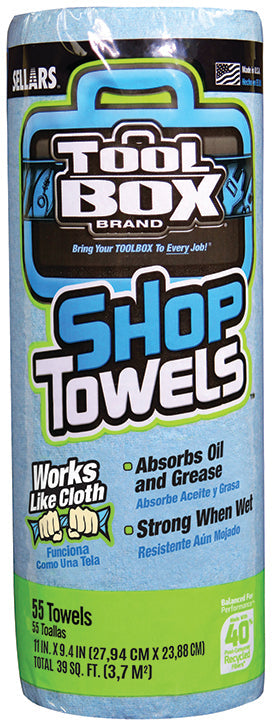 Shop Towels - Disposable - 55 Sheets/Roll - 6 Rolls/Case