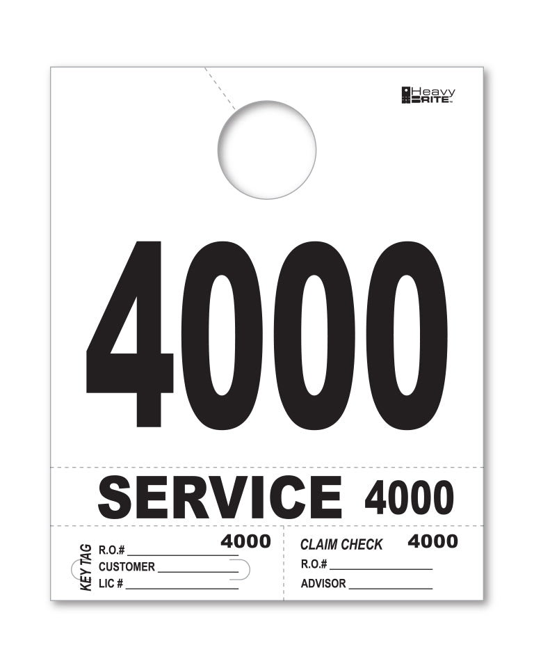 Heavy Brite 4 Part Service Dispatch Numbers