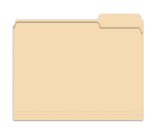 3 Tab File Folder - Plain