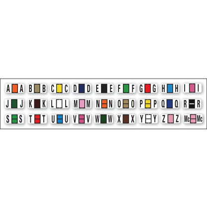File Right Alphabet Labels - 270 Labels Per Ringbook Set