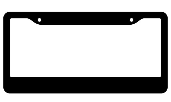 Raised Letter Plastic License Plate Frames (Custom Design)