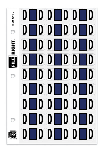 File Right Alphabet Labels - 270 Labels Per Ringbook Set