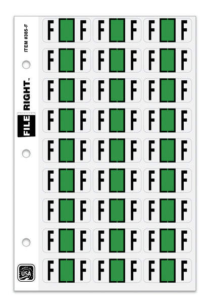 File Right Alphabet Labels - 270 Labels Per Ringbook Set