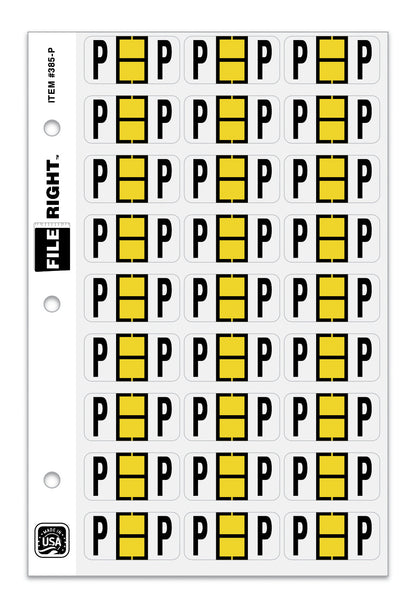 File Right Alphabet Labels - 270 Labels Per Ringbook Set