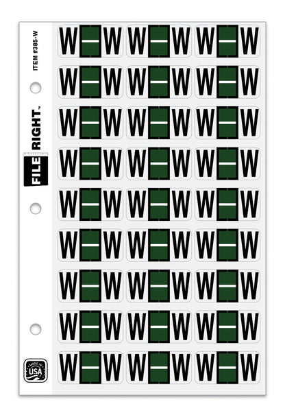 File Right Alphabet Labels - 270 Labels Per Ringbook Set