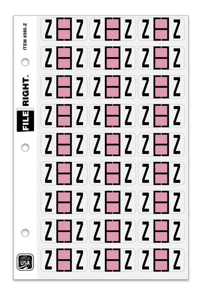 File Right Alphabet Labels - 270 Labels Per Ringbook Set