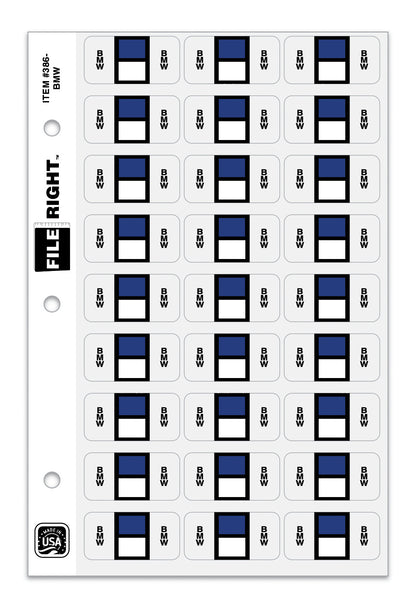File Right Auto-Makes Labels - 270 Labels Per Set for Dealers