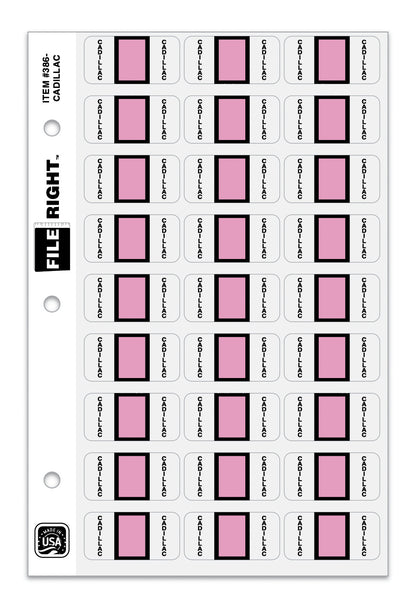 File Right Auto-Makes Labels - 270 Labels Per Set for Dealers